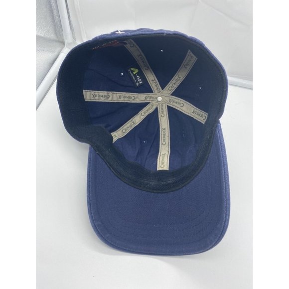 Cremieux Premium Jeans Blue Cap Hat Flex-Fit Stretch OSFM L/XL Cotton Blend - Picture 6 of 7